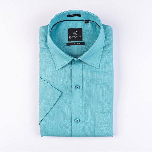 DENZO® LINEN BLACK PIPING - ARCTIC BLUE - Image 2