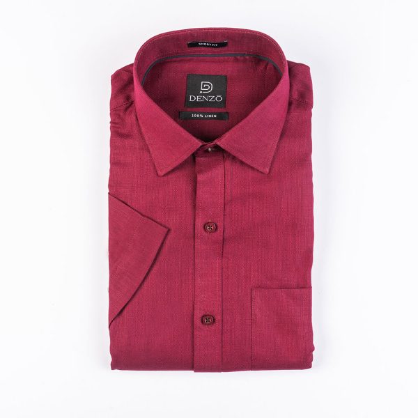 DENZO® LINEN BLACK PIPING - MAROON - Image 2
