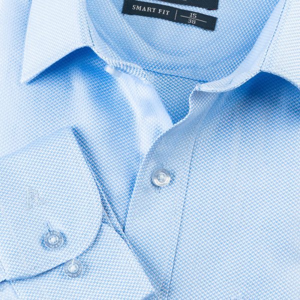 PERRI ALLEN® BUSINESS - SMART FIT DOBBY BABY BLUE