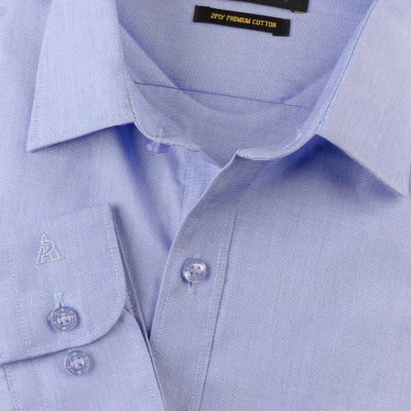 PERRI ALLEN® LUXURY SLIM FIT PURPLE FIL-A-FIL SHIRT