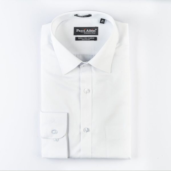 PERRI ALLEN® EXECUTIVE - SLIM FIT PLAIN – WHITE - Image 2