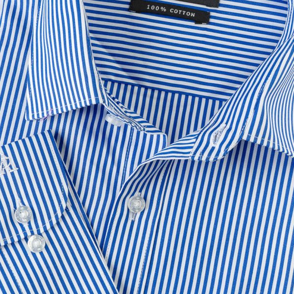 PERRI ALLEN® EXECUTIVE - SMART FIT STRIPED - DARK BLUE