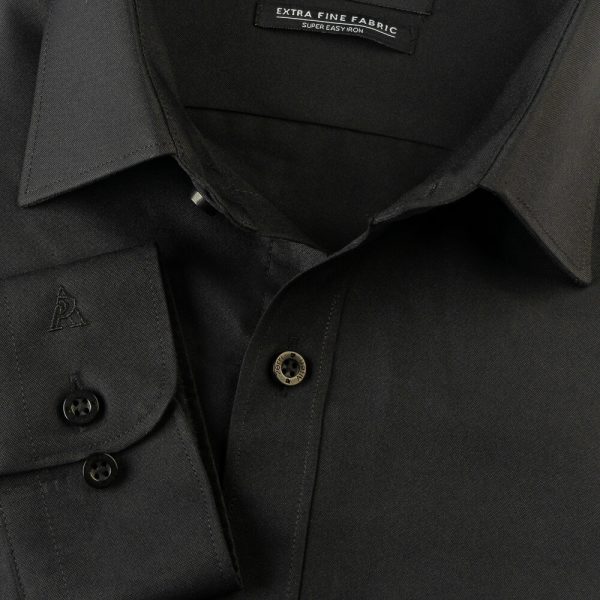 PERRI ALLEN® EXECUTIVE - SLIM FIT PLAIN – JET BLACK