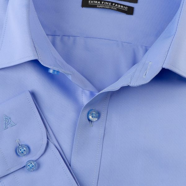 PERRI ALLEN® EXECUTIVE - SLIM FIT PLAIN – MAYA BLUE
