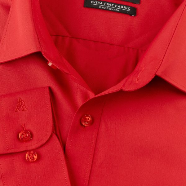 PERRI ALLEN® EXECUTIVE - SLIM FIT PLAIN – JAM RED
