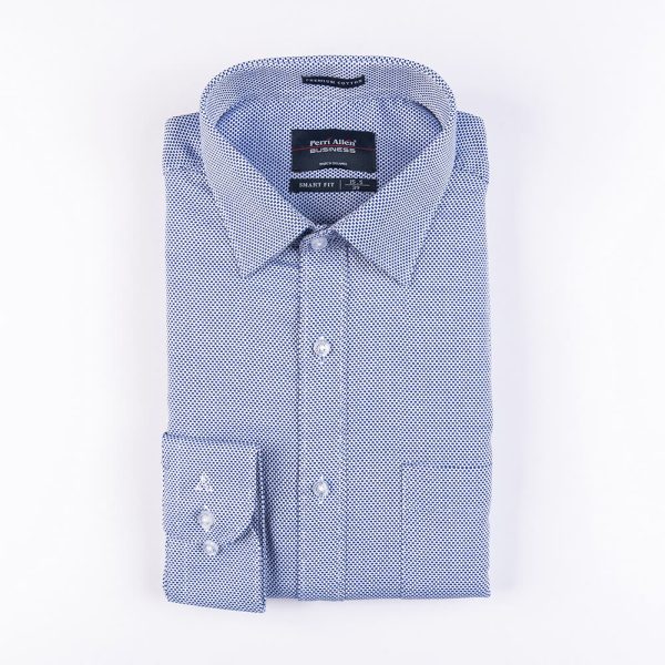 PERRI ALLEN® BUSINESS - SMART FIT DOBBY DARK BLUE - Image 2