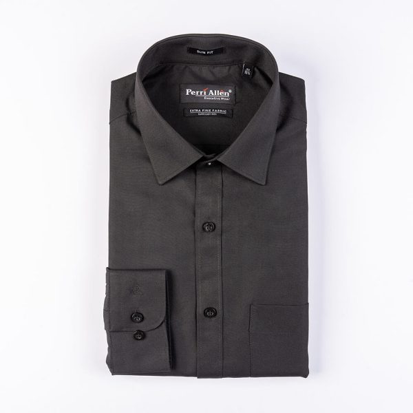 PERRI ALLEN® EXECUTIVE - SLIM FIT PLAIN – JET BLACK - Image 2