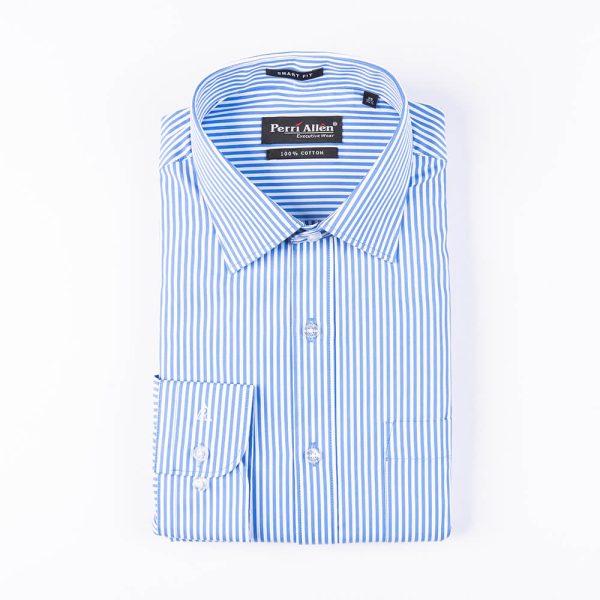 PERRI ALLEN® EXECUTIVE - SMART FIT STRIPED - BABY BLUE - Image 2
