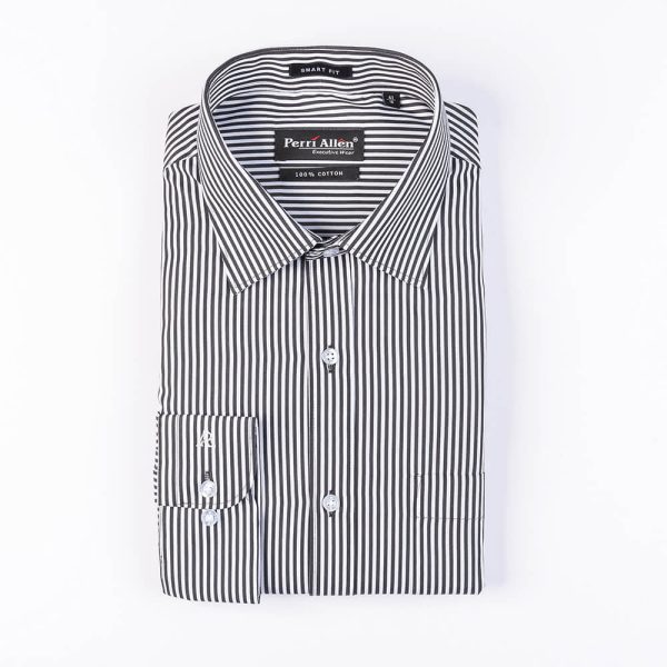 PERRI ALLEN® EXECUTIVE - SMART FIT STRIPED BLACK - Image 2