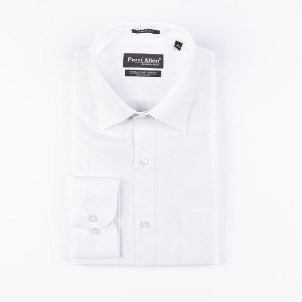 PERRI ALLEN® EXECUTIVE - SMART FIT DOBBY- WHITE - Image 2