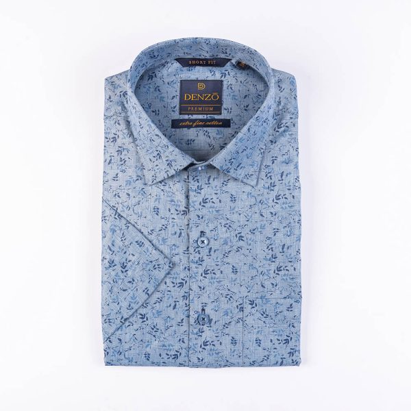 DENZO® PREMIUM SHORT FIT DOBBY DUST BLUE PRINTED - Image 2