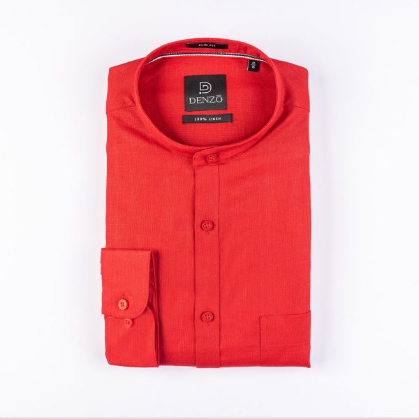 DENZO® SOLID CHINESE COLLAR - ROSE RED - Image 2