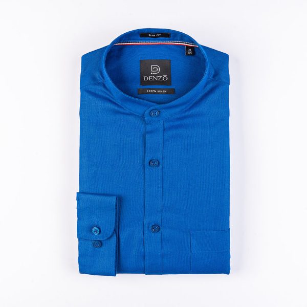 DENZO® SOLID CHINESE COLLAR - ROYAL BLUE - Image 2