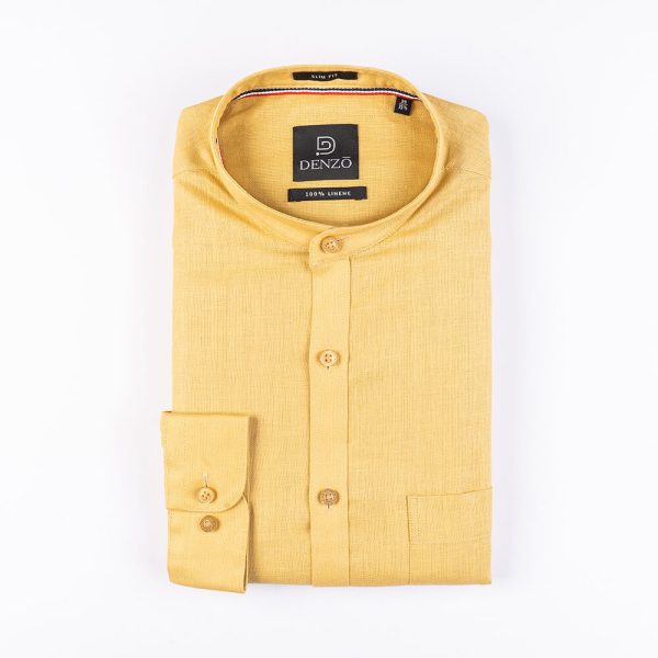 DENZO® SOLID CHINESE COLLAR - SAND BEIGE - Image 2