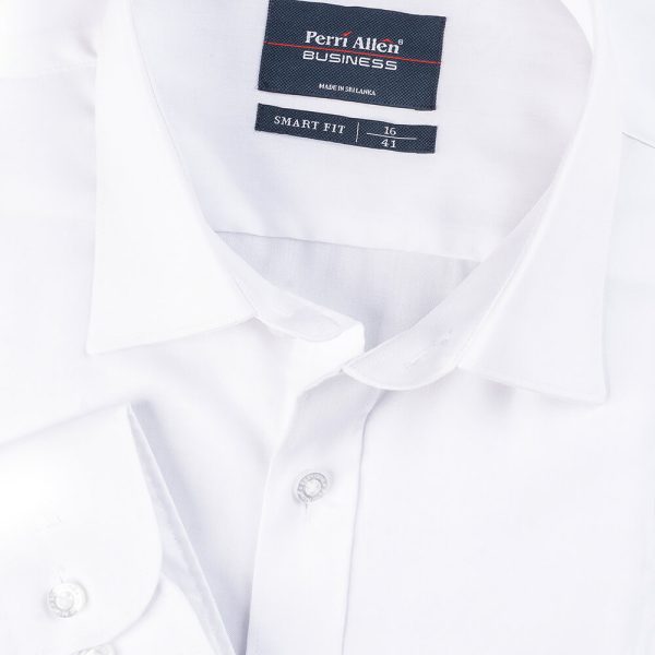 PERRI ALLEN® BUSINESS - SMART FIT PLAIN WHITE