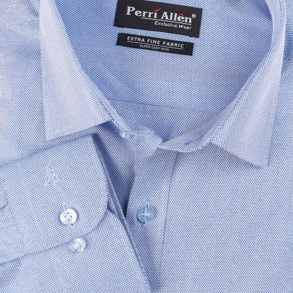 PERRI ALLEN® EXECUTIVE - SMART FIT DOBBY- BLUE