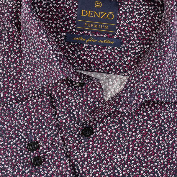 DENZO® PREMIUM MINIMAL PRINT LONG SLEEVE - MIDNIGHT FLORAL