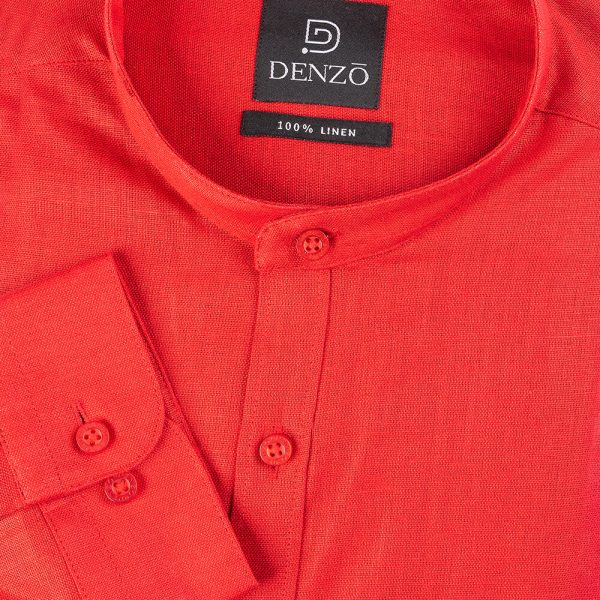 DENZO® SOLID CHINESE COLLAR - ROSE RED
