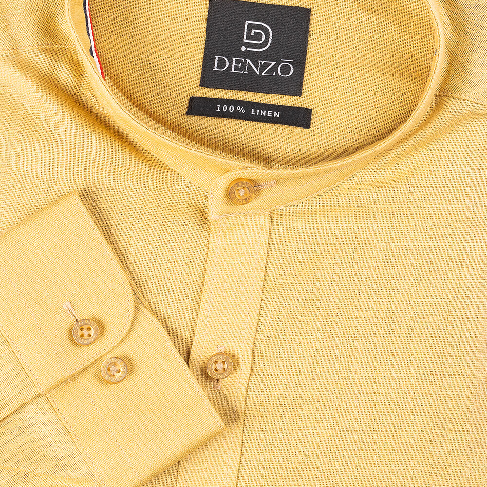 DENZO SOLID CHINESE COLLAR SAND BEIGE Formal Clothes For Men denzo-solid-chinese-collar-sand-beige-formal-clothes-for-men