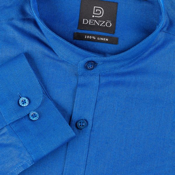 DENZO® SOLID CHINESE COLLAR - ROYAL BLUE