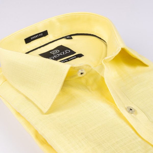 DENZO® LINEN BLACK PIPING - YELLOW