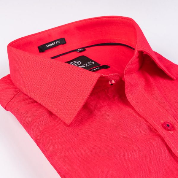 DENZO® LINEN BLACK PIPING - RED