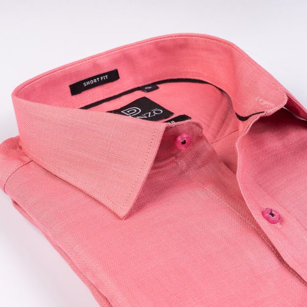 DENZO® LINEN BLACK PIPING - ROUGE PINK