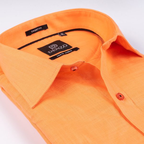 DENZO® LINEN BLACK PIPING - ORANGE