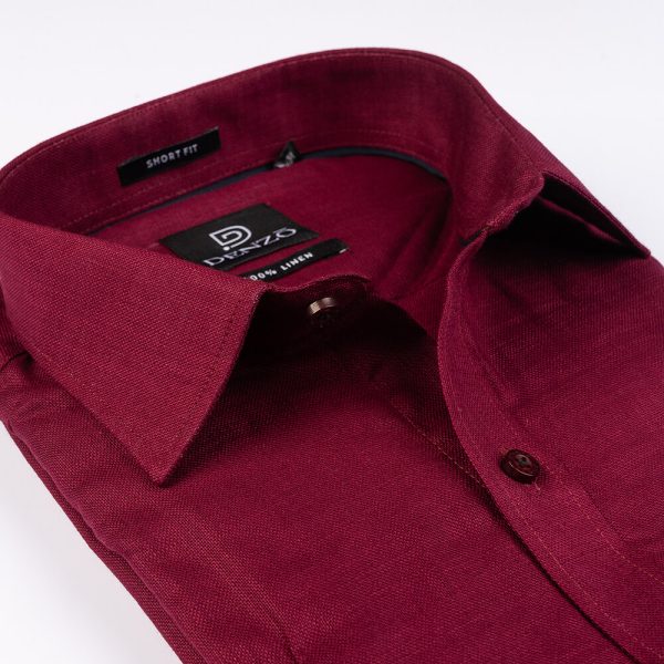 DENZO® LINEN BLACK PIPING - MAROON