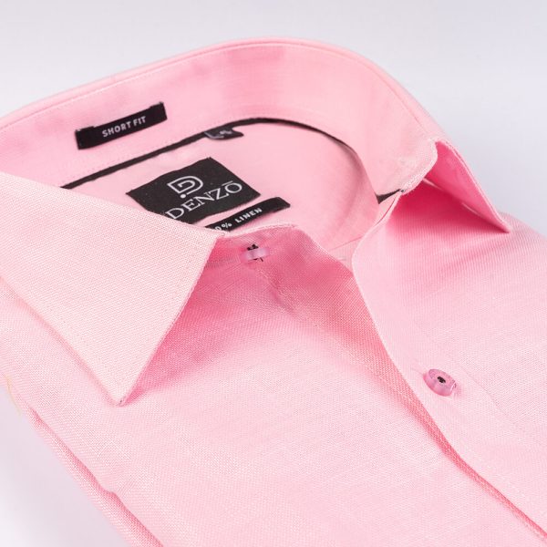DENZO® LINEN BLACK PIPING - BABY PINK