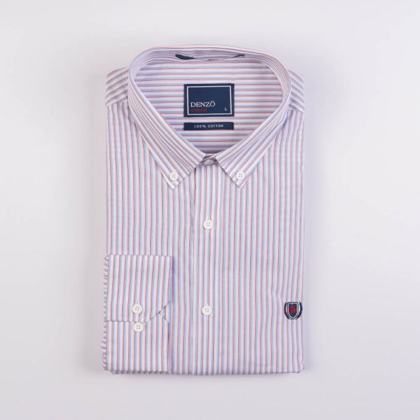 DENZO® URBAN OXFORD STRIPED - RED BLUE - Image 2