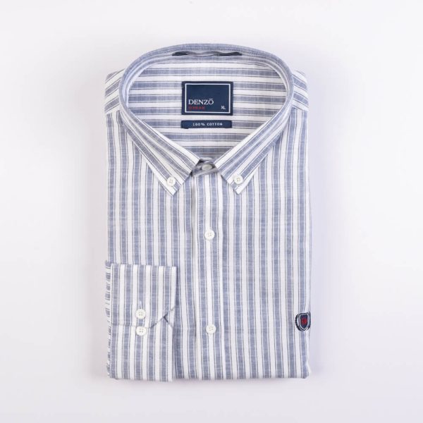 DENZO® URBAN OXFORD STRIPED – CHALK BLUE - Image 2