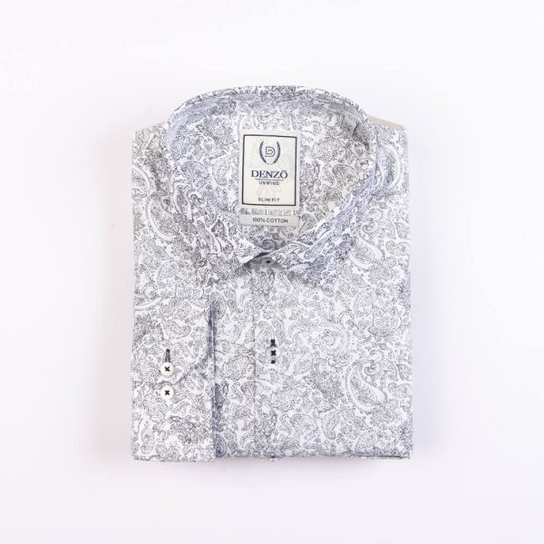 DENZO® UNWIND LONG SLEEVE PRINTED - WHITE - Image 2