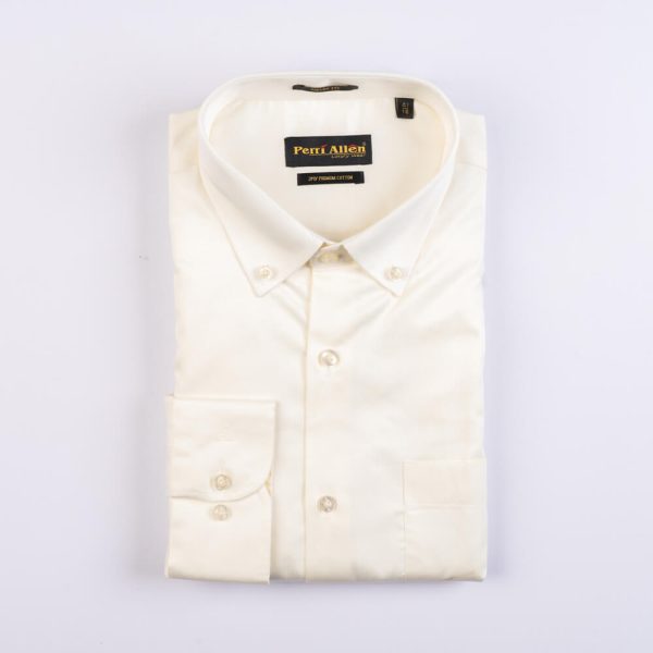 PERRI ALLEN® LUXURY  SMART FIT BUTTON DOWN - OFF WHITE - Image 2