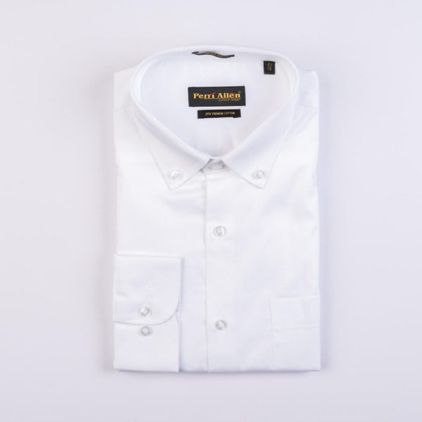 PERRI ALLEN® LUXURY SMART FIT BUTTON DOWN - WHITE - Image 2