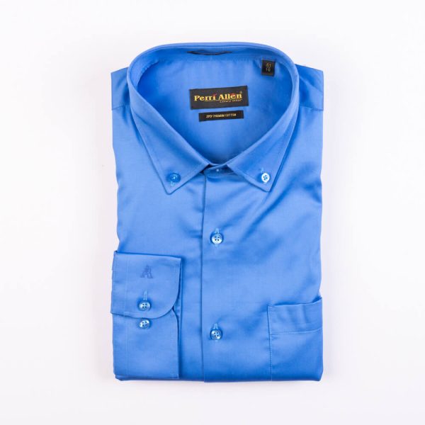 PERRI ALLEN® LUXURY  SMART FIT BUTTON DOWN - SKY BLUE - Image 2