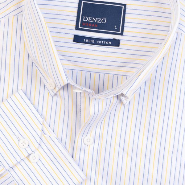 DENZO® URBAN OXFORD STRIPED - YELLOW BLUE