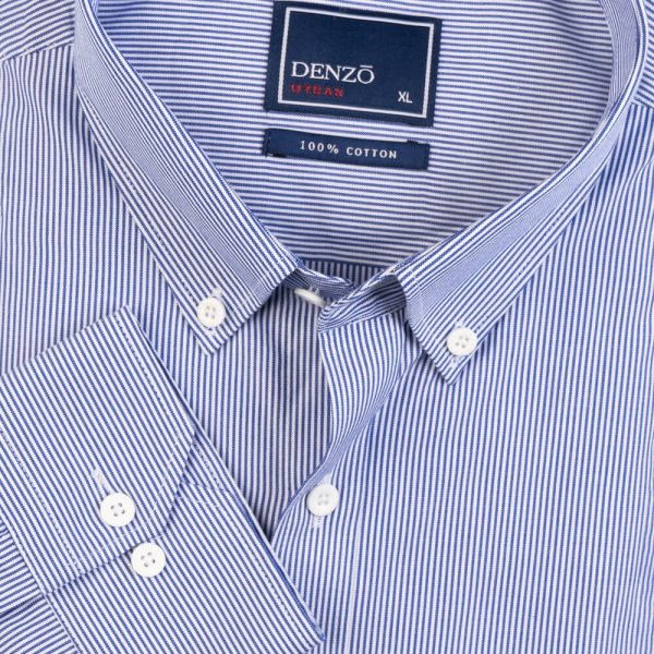 DENZO® URBAN OXFORD STRIPED – BLUE PIN