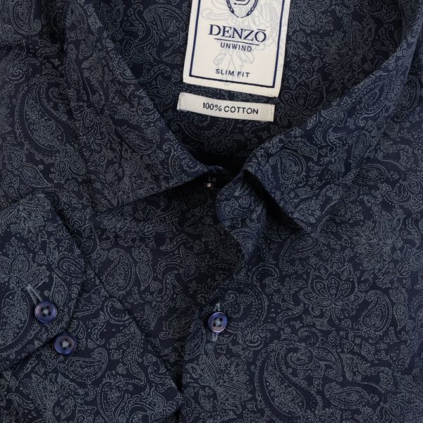 DENZO® UNWIND LONG SLEEVE PRINTED - BLUE