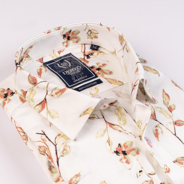 DENZO® UNWIND PRINTED SHORT SLEEVE SHIRT – ORANGE