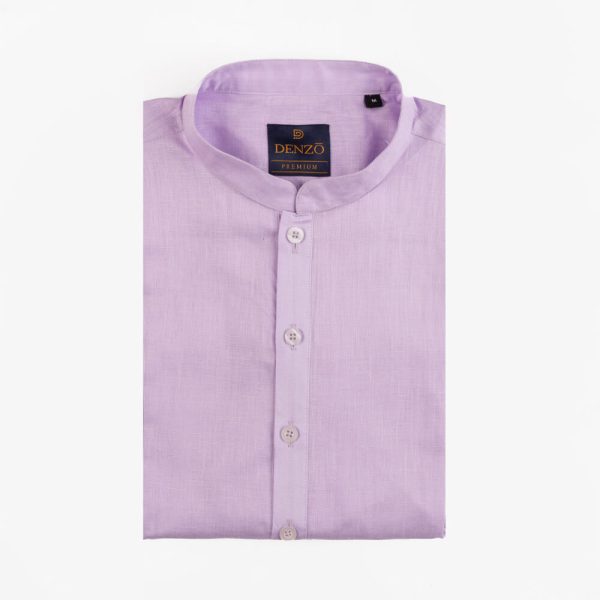 DENZO® PREMIUM LONGSLEEVE FULL LENGTH KURTA - PURPLE - Image 5