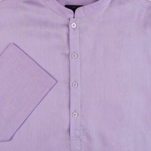 DENZO® PREMIUM LONGSLEEVE FULL LENGTH KURTA - PURPLE - Image 4