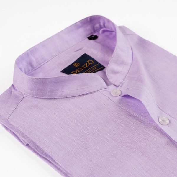 DENZO® PREMIUM LONGSLEEVE FULL LENGTH KURTA - PURPLE - Image 3