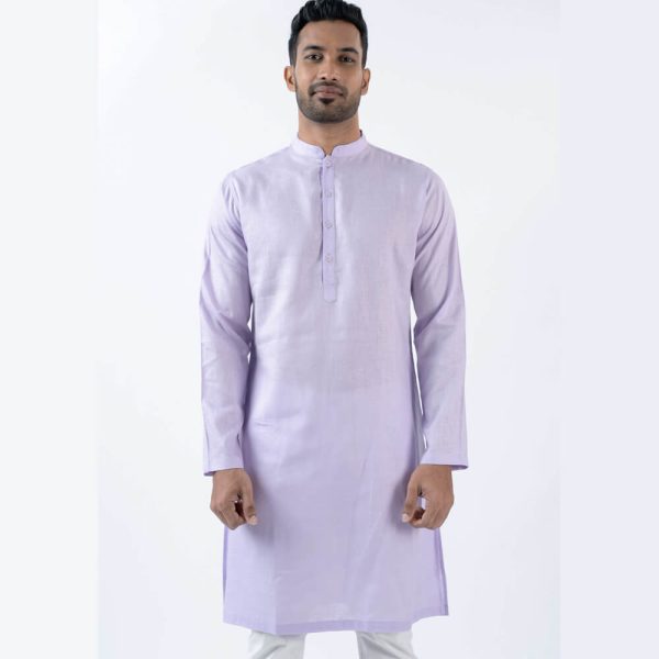DENZO® PREMIUM LONGSLEEVE FULL LENGTH KURTA - PURPLE