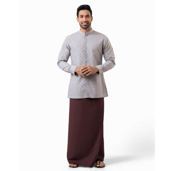 DENZO® PREMIUM LONGSLEEVE HALF LENGTH KURTA - BEIGE - Image 3